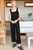Emerson Fry Roma Linen Pant - Black - Thumbnail 4