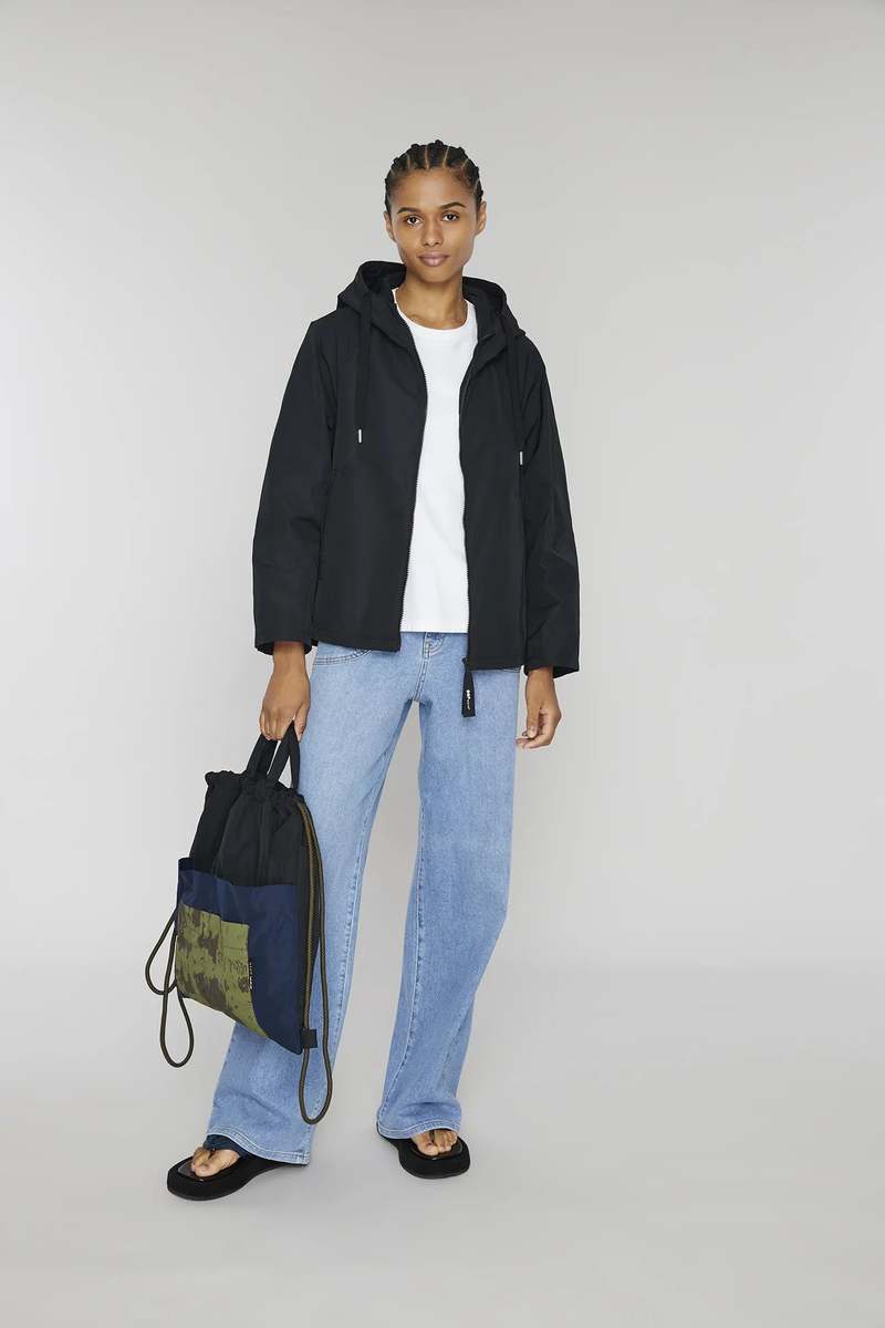 Oofwear Water Proof Nylon Jacket Black Garmentory