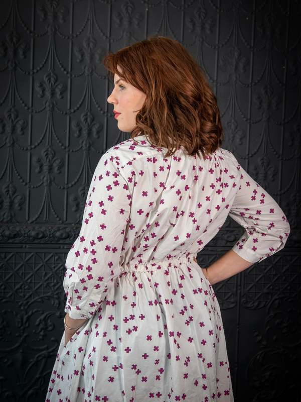 H+ Hannoh Wessel Printed Dress Rena - Berry Cross | Garmentory