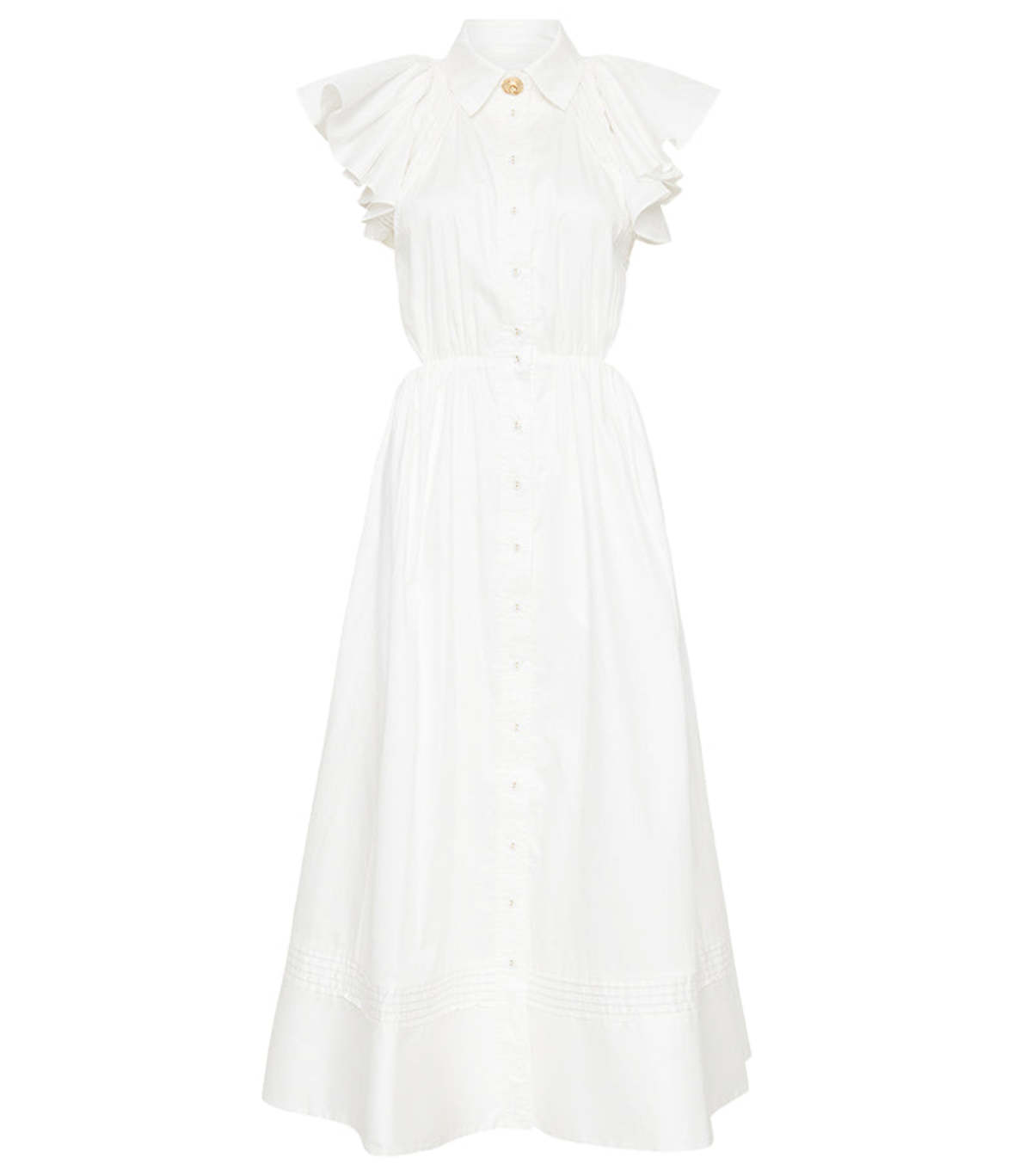 cream off shoulder midi dress Fallen Flowers Floral Mesh Off-Shoulder Midi Dress, Cream / L