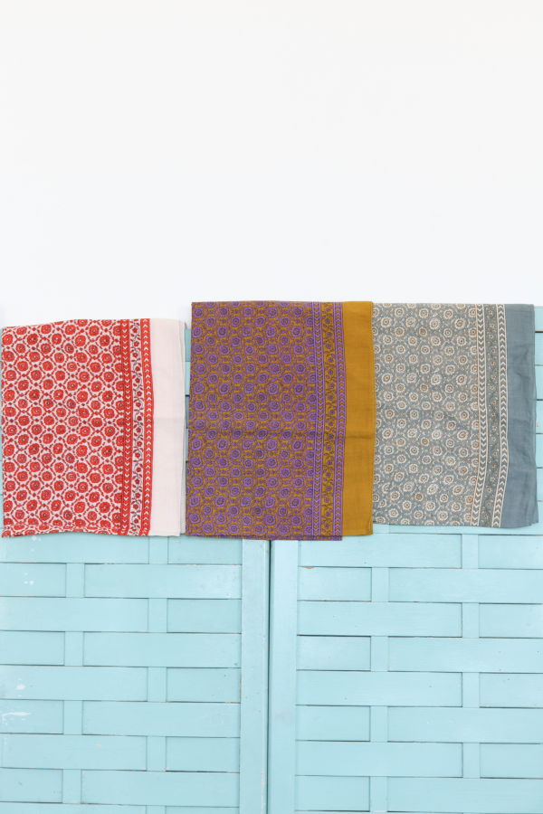 Moismont Scarf - Cloud/Natural/Ochre