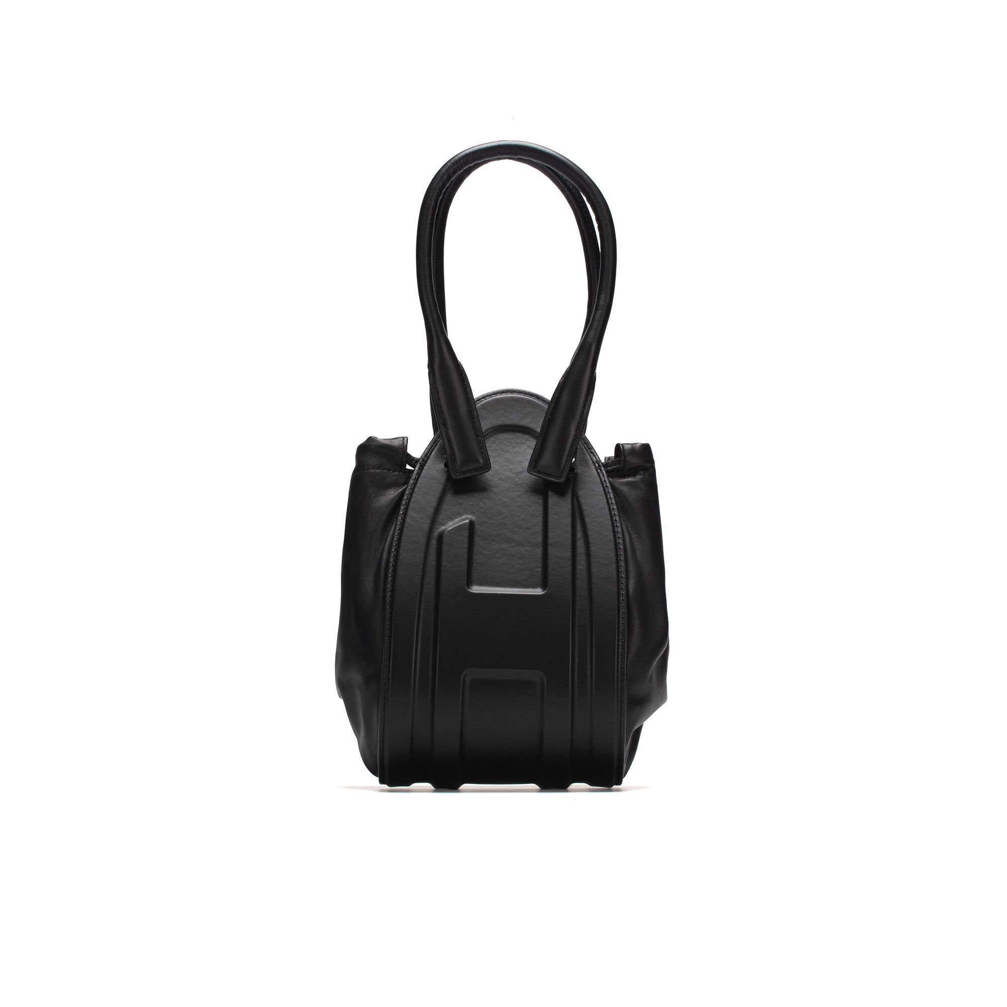 DIESEL | 1DR FOLD CLUTCH BAG BLACK バッグ Women's 1-DR Fold-Structured oval clutch in glossy PU