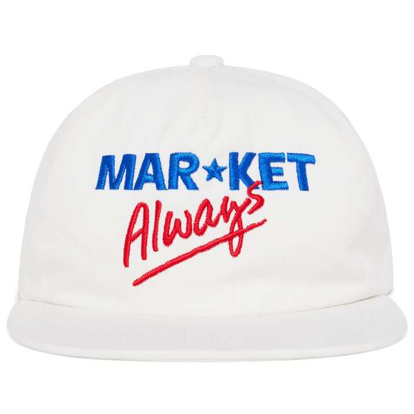 MARKET LOW PRICES 5 PANEL HAT - White | Garmentory display picture 2