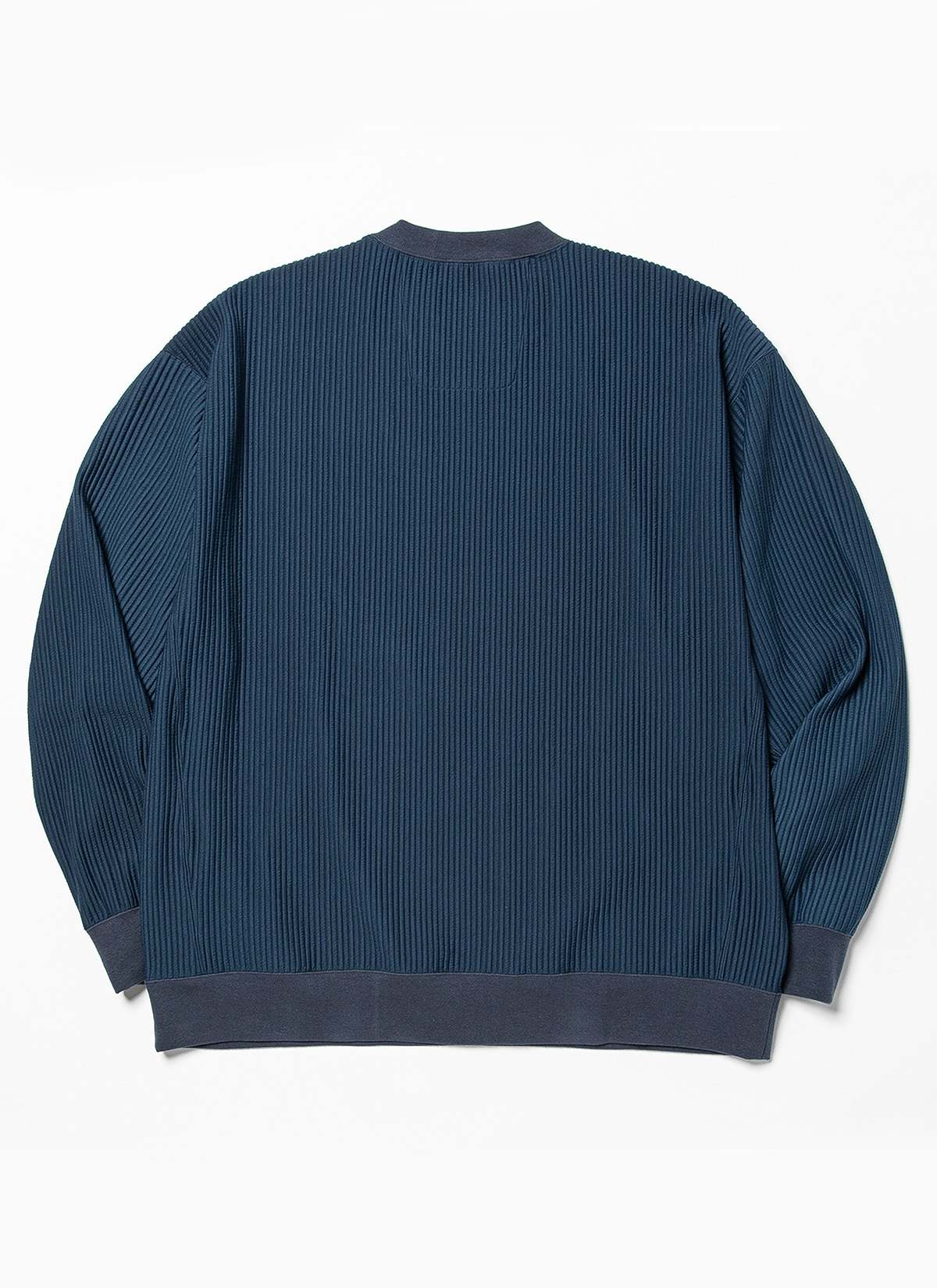 MEANSWHILE UNEVEN FABRIC DETACHABLE HOODIE sweater - NAVY | Garmentory