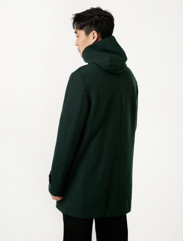 Harris Wharf Long Parka - Boiled Wool Racing Green Harris Wharf Long Parka - Boiled Wool Racing Green