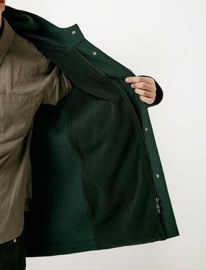 Harris Wharf Long Parka - Boiled Wool Racing Green Harris Wharf Long Parka - Boiled Wool Racing Green
