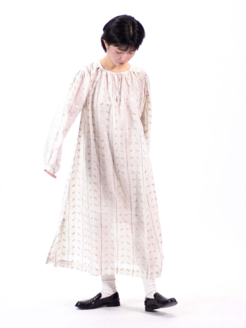Bunon Embroidery Gather Dress | Garmentory 