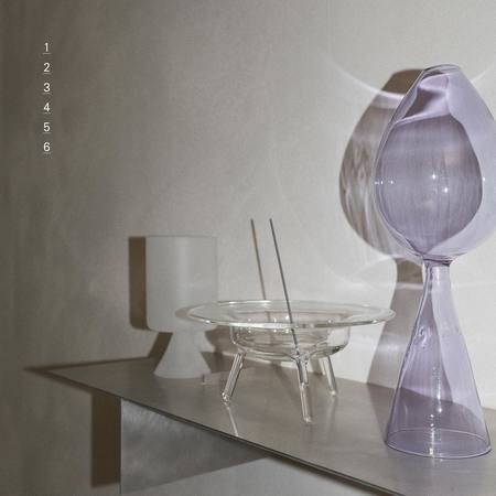 clear b お香立て Glass Incense Burner M CLEAR B/クリアビー】 GLASS INCENSE BURNER M お香立て ガラス