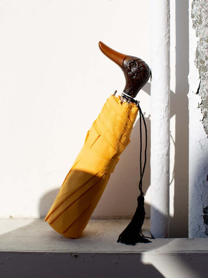Guy De Jean Compact Umbrella - Duck/Yellow | Garmentory
