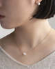 Hario Glass K10 Necklace - Snow Pearl - Thumbnail 1