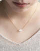Hario Glass K10 Necklace - Snow Pearl - Thumbnail 3