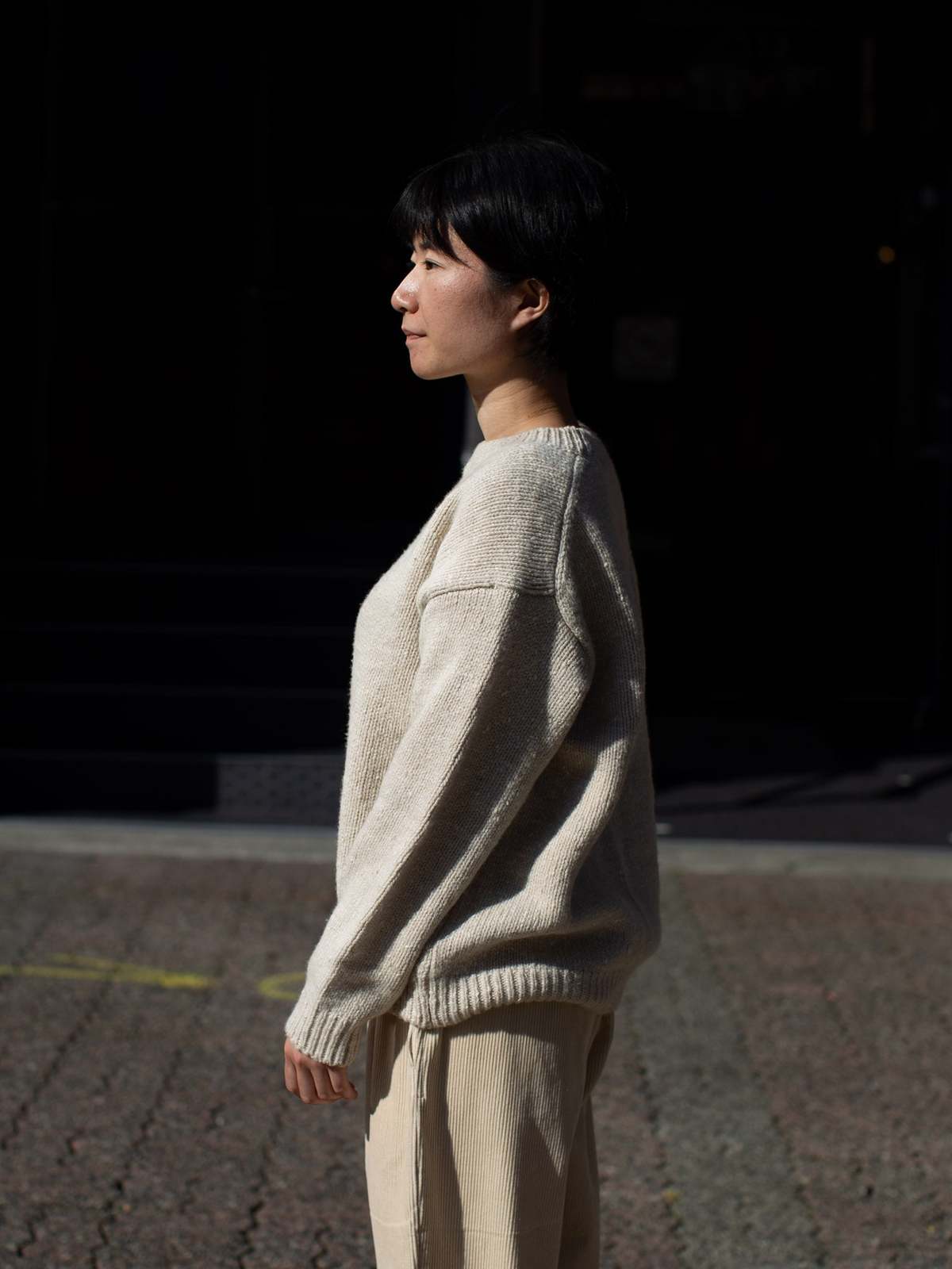 evam eva Silk Wool Pullover - Ecru | Garmentory