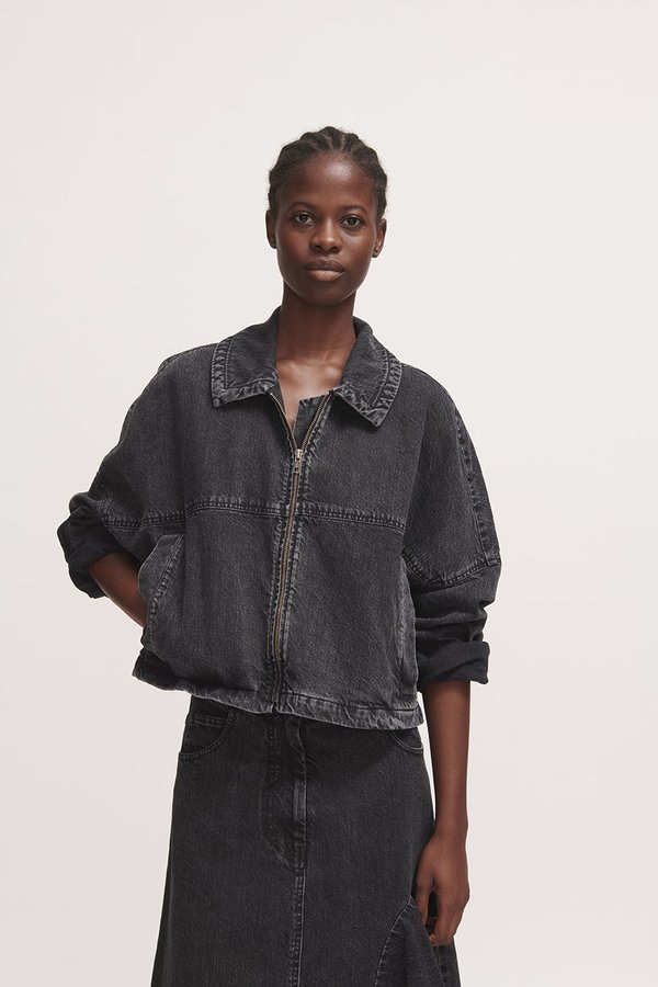 Rachel Comey Algardi Jacket - Black Washed Salinas Denim | Garmentory