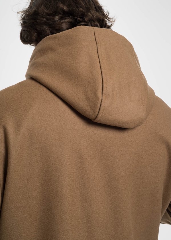 Harmony Camel Mathieu Hooded Wool Coat Harmony Camel Mathieu Hooded Wool Coat
