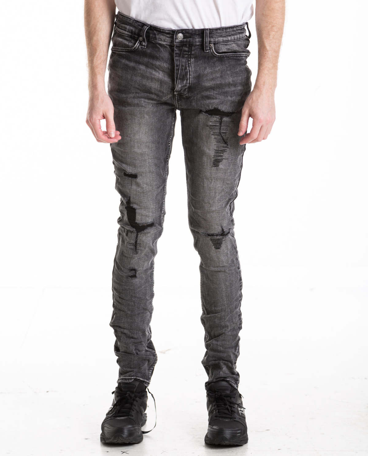 Ksubi Van Winkle Angst Trashed - Black | Garmentory