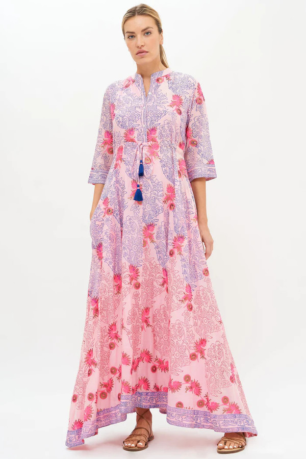 knee length dresses for ladies Belted Shirt Dress, Devon Blue by Oliphant S