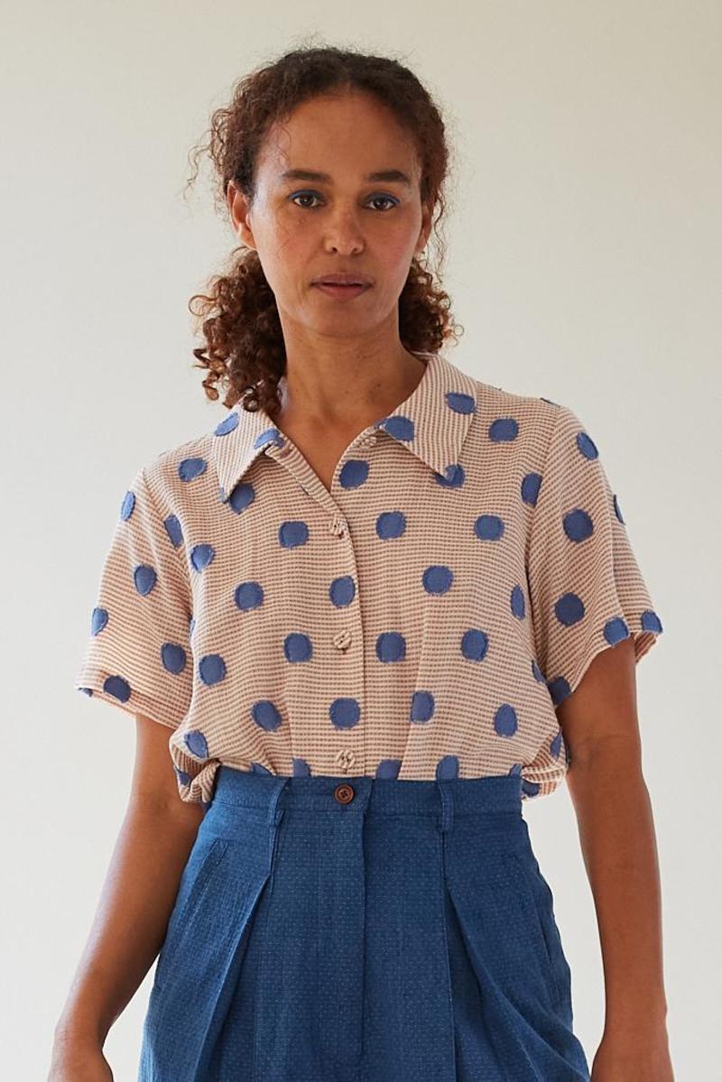 CARON CALLAHAN ブラウス Caron Callahan Johanson Shirt - Coast Clip Dot | Garmentory