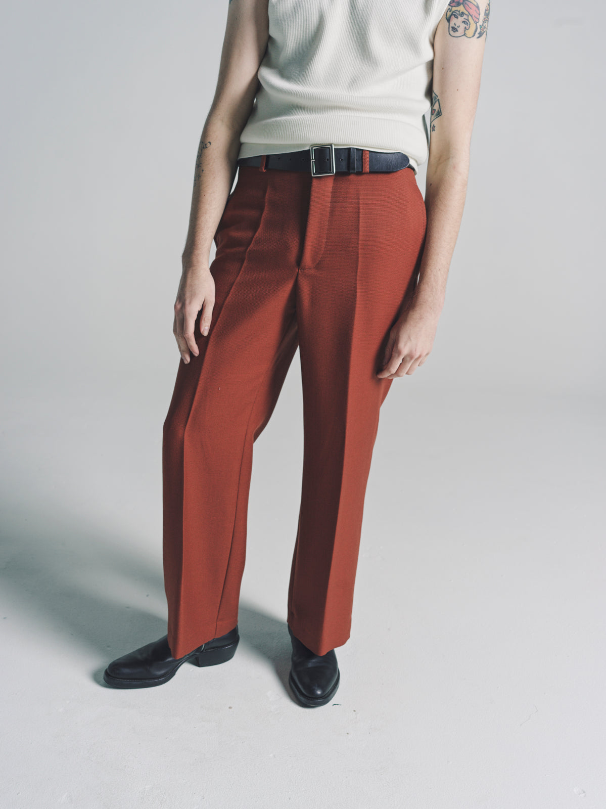 パンツ Rota Brown Wool 2tuck Trousers 48 TWO TUCK WIDE TROUSERS | orSlow(オアスロウ) / パンツ
