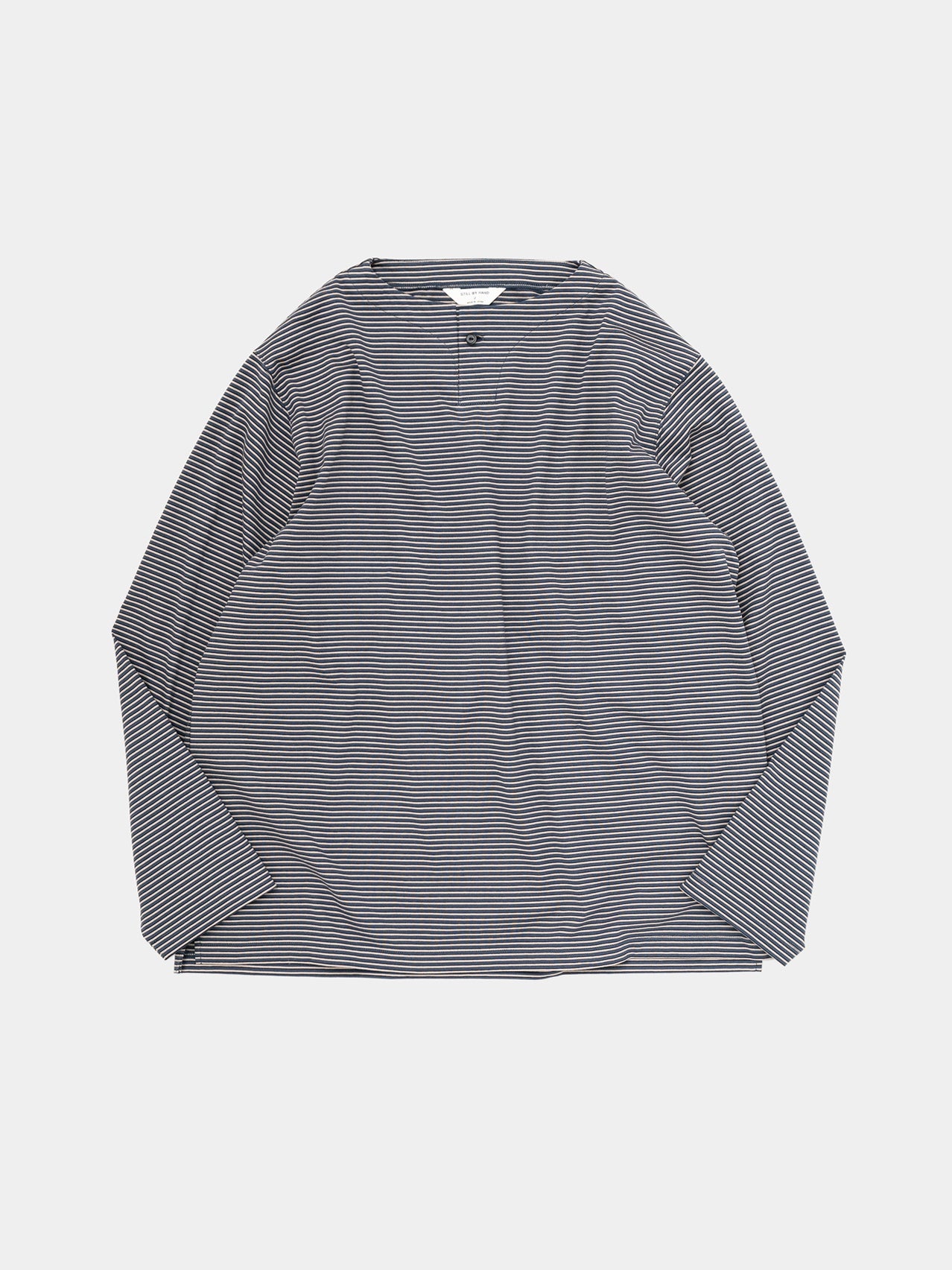 Still By Hand Striped Long Sleeve - Blue/Beige | Garmentory