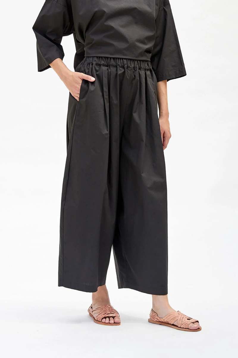 Black Crane Wide Pants - Shadow | Garmentory