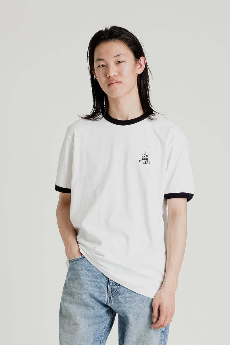 Tシャツ・カットソー SUNFLOWER Men T-shirt White 2048 005 Sunflower Jagger T-Shirt - White | Garmentory