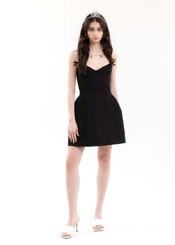 ワンピース [YOUHEE] BASIC CORSET DRESS BLACK ZARA RUCHED CORSET DRESS | eBay