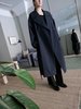 Lemaire DOUBLE BREASTED OVERCOAT - Black - Thumbnail 1