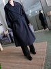 Lemaire DOUBLE BREASTED OVERCOAT - Black - Thumbnail 5