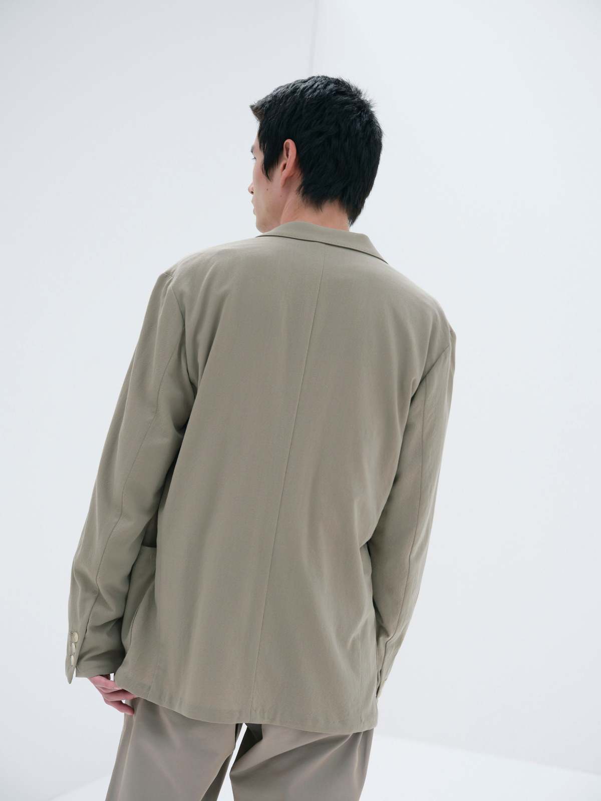 Auralee Hard Twist Wool Viyella Jacket - Ivory Yellow | Garmentory