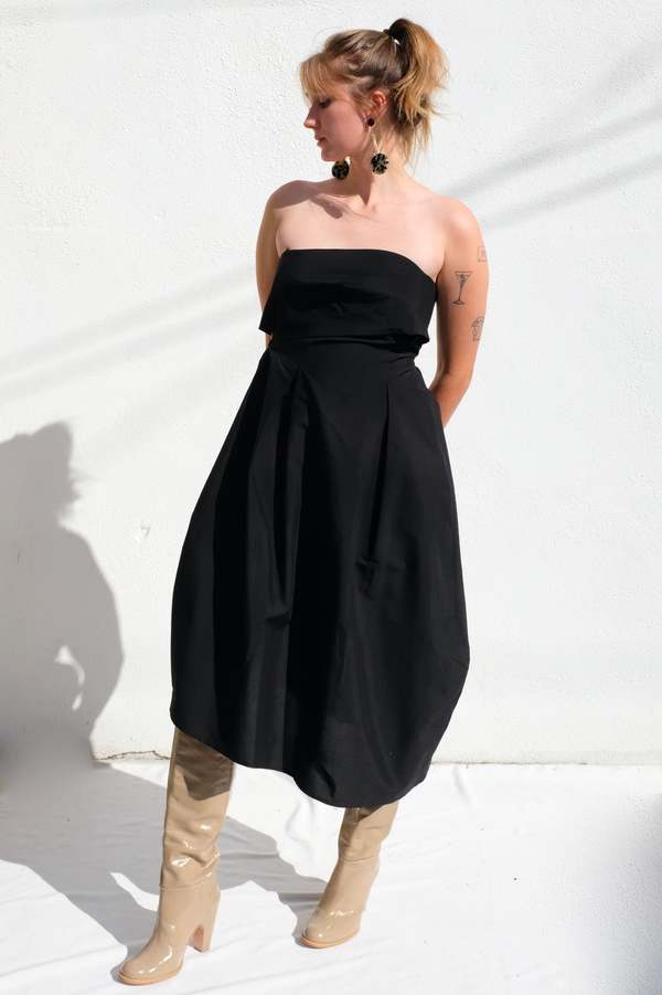 princess polly baby blue dress The Limited Black Stretch Cotton Strapless Dress Size M *SALE* main image 0