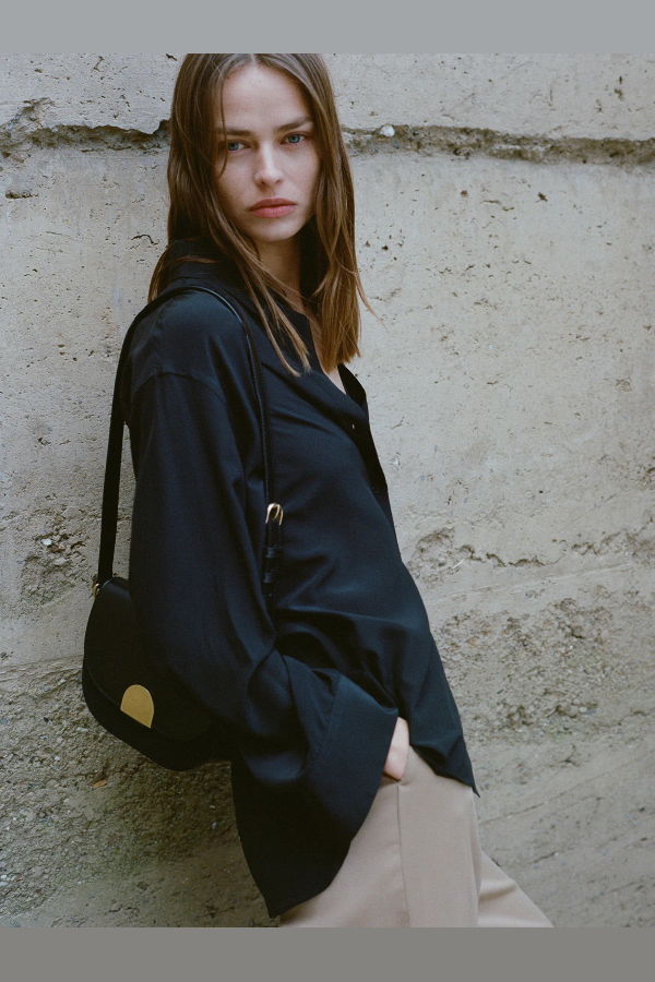 Nili Lotan Julien Shirt - Black