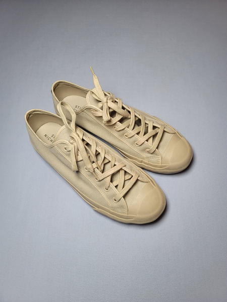 Studio Nicholson Merino Vulcanised Sole Canvas Shoe - Cream