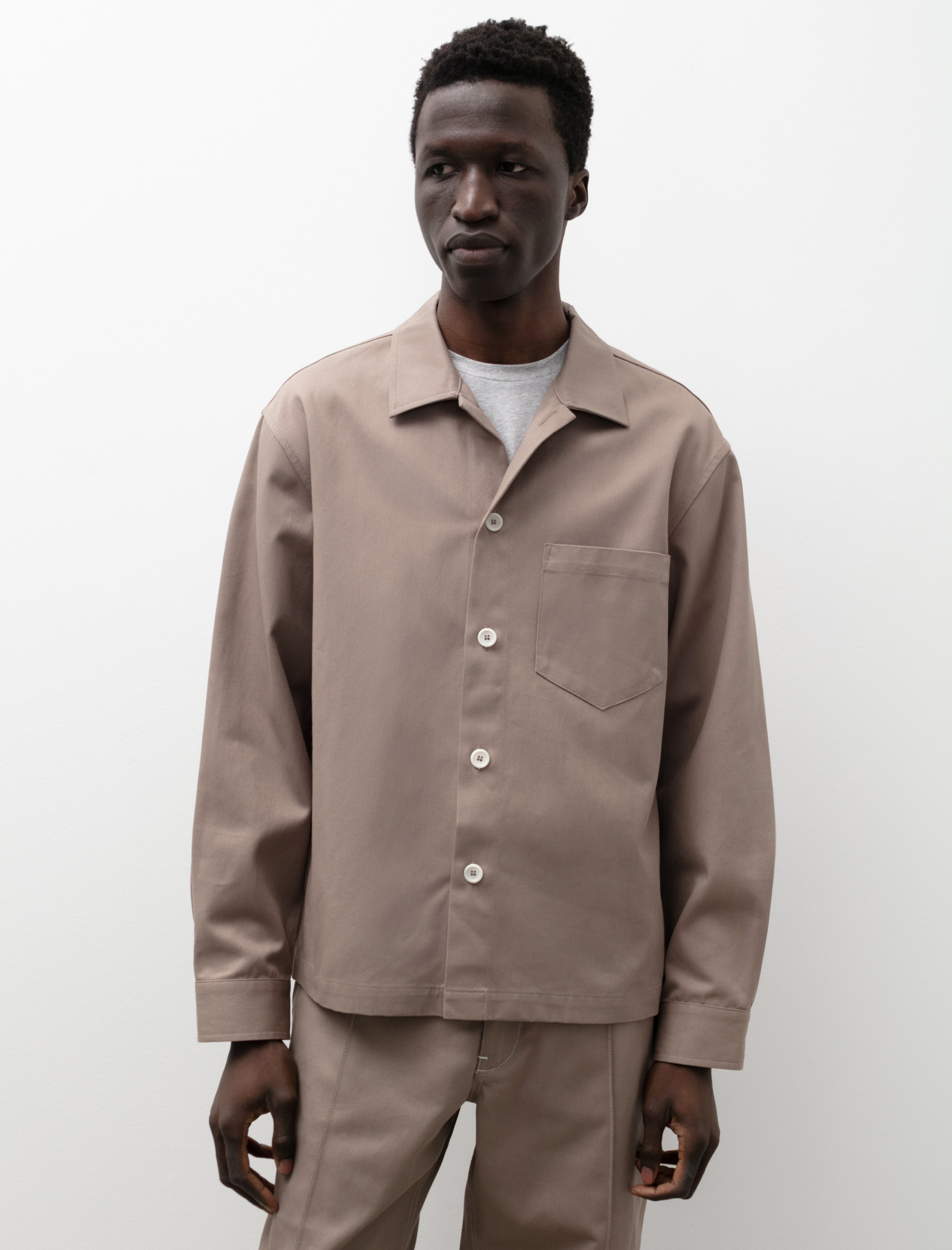 James Coward Travail Shirt - Cotton Khaki | Garmentory
