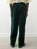 Acne Studios Velvet Trousers - Dark Green - Thumbnail 4