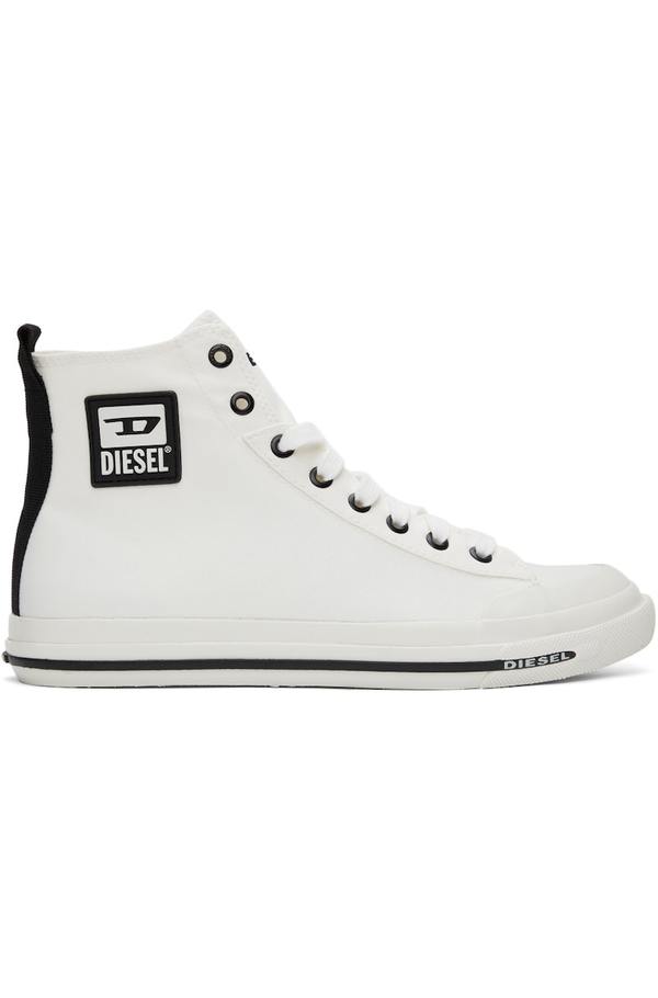 Diesel S-Astico Mid Sneakers - White | Garmentory