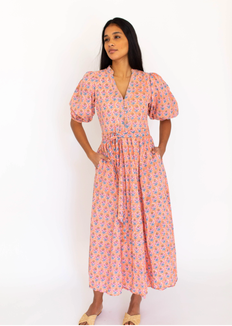 Marea Colette Dress - Coral Multi | Garmentory