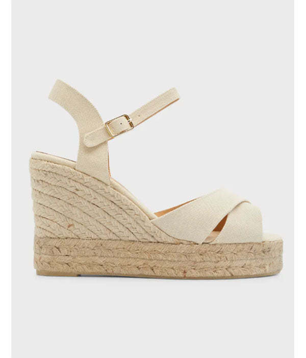 Castener Blaudell Espadrille Wedge Ivory Garmentory