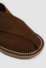 Jacques Soloviere Biarritz Sandals Suede Calf - Brown - Thumbnail 4