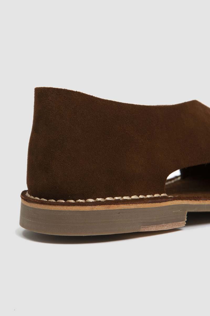 Jacques Soloviere Biarritz Sandals Suede Calf - Brown