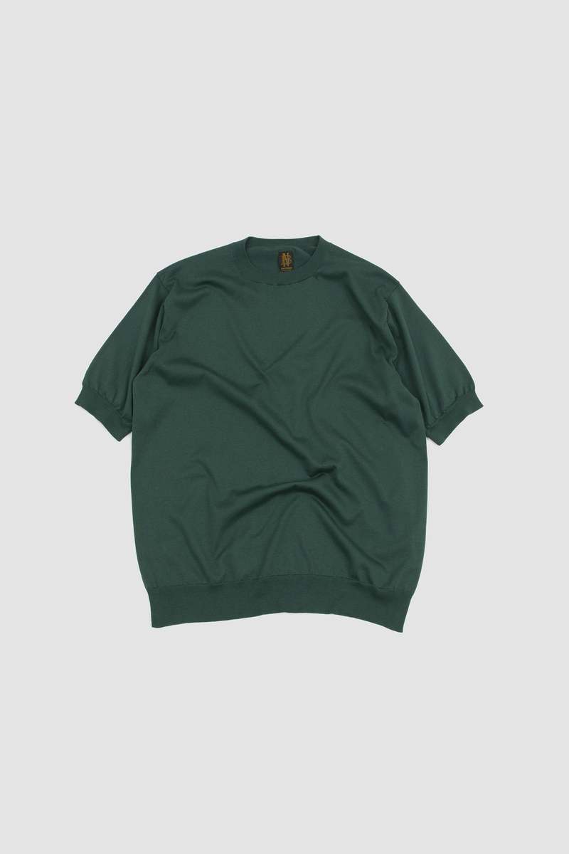 【BATONER】THE SEAILAND COTTON CREW NECK BATONER / The Sea Island Cotton Signature Crewneck Dark Gray