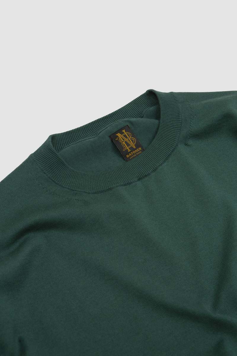 【BATONER】THE SEAILAND COTTON CREW NECK Men The Seaisland Cotton Crew Neck S/S(2(MEN) Black/ブラック