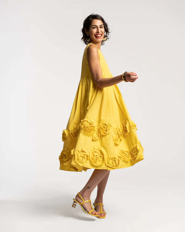 knee length dresses for ladies Sunny Pleated Midi Dress main image 1