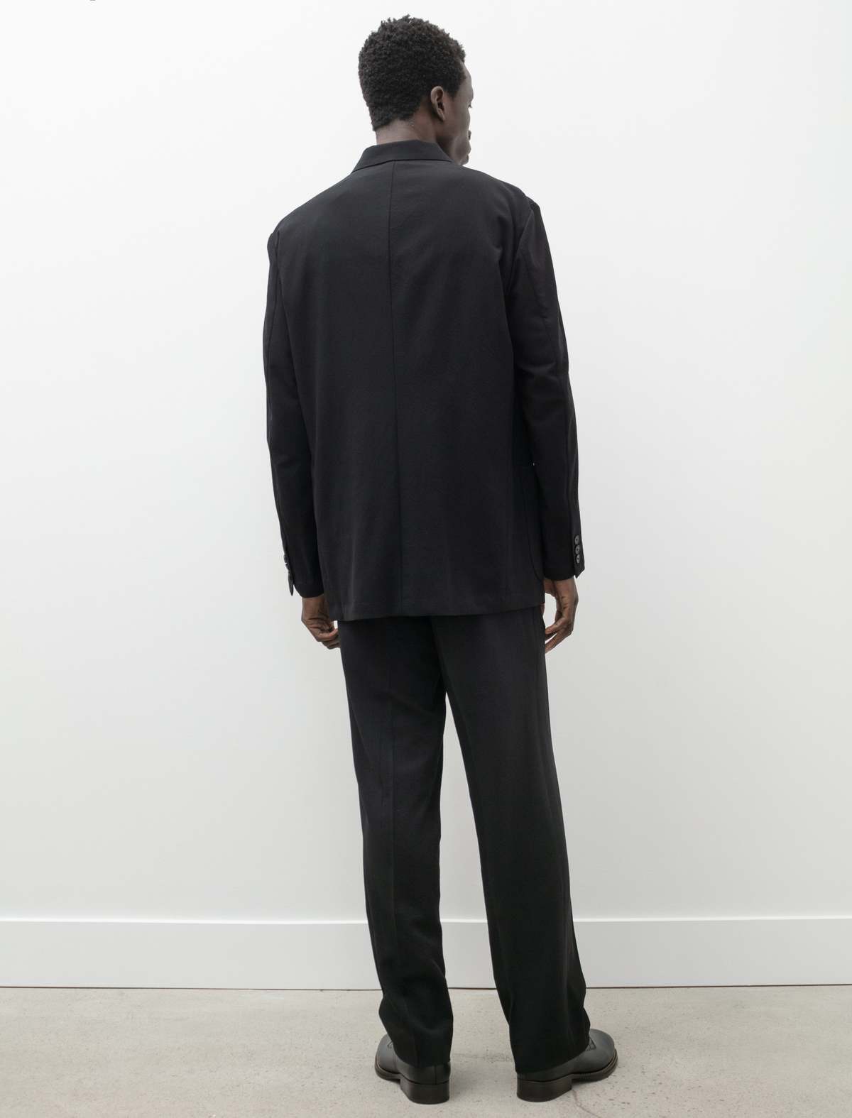 Auralee Hard Twist Wool Viyella Slacks - Black | Garmentory