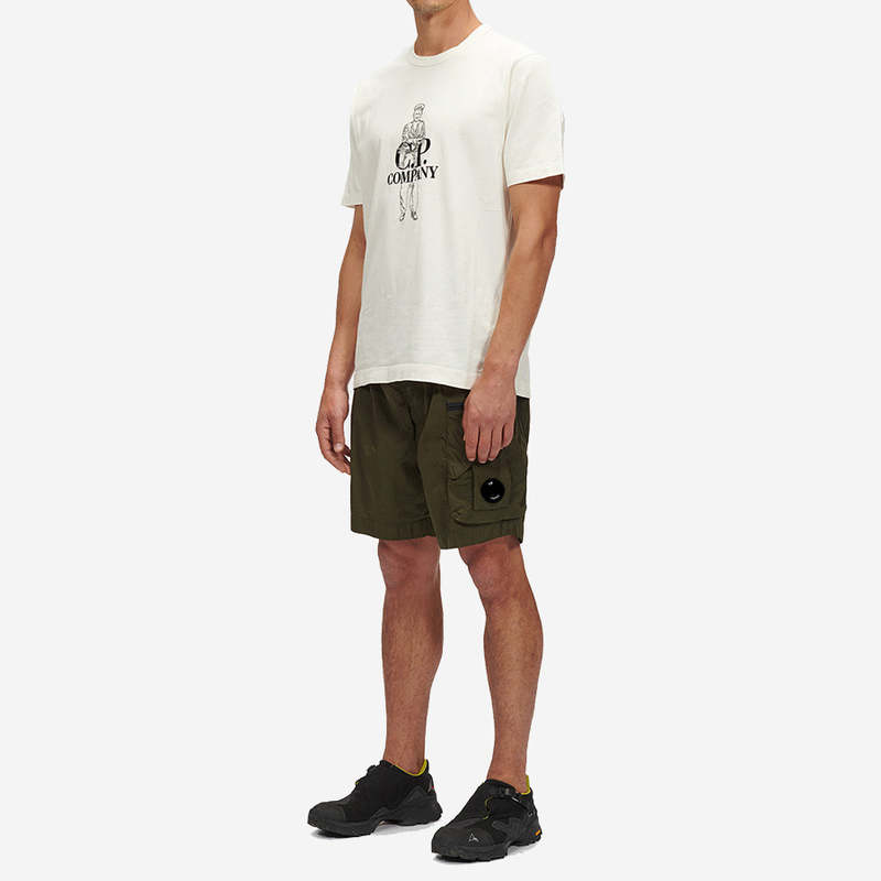 CP company Eco-Chrome R Utility Lens Swim Shorts - Ivy Green