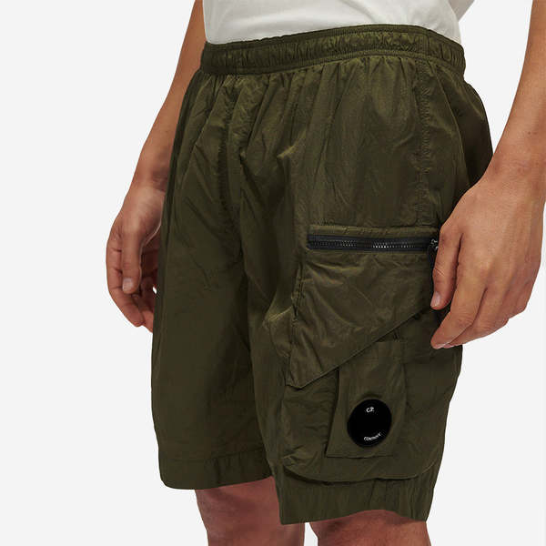 CP company Eco-Chrome R Utility Lens Swim Shorts - Ivy Green