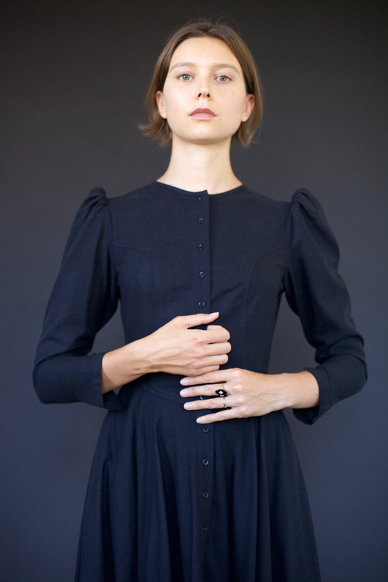 Town Clothes Rosa Dress in Black