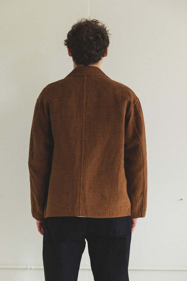 Auralee Cotton Mole Melton Hand Sewn Blouson - Brown | Garmentory