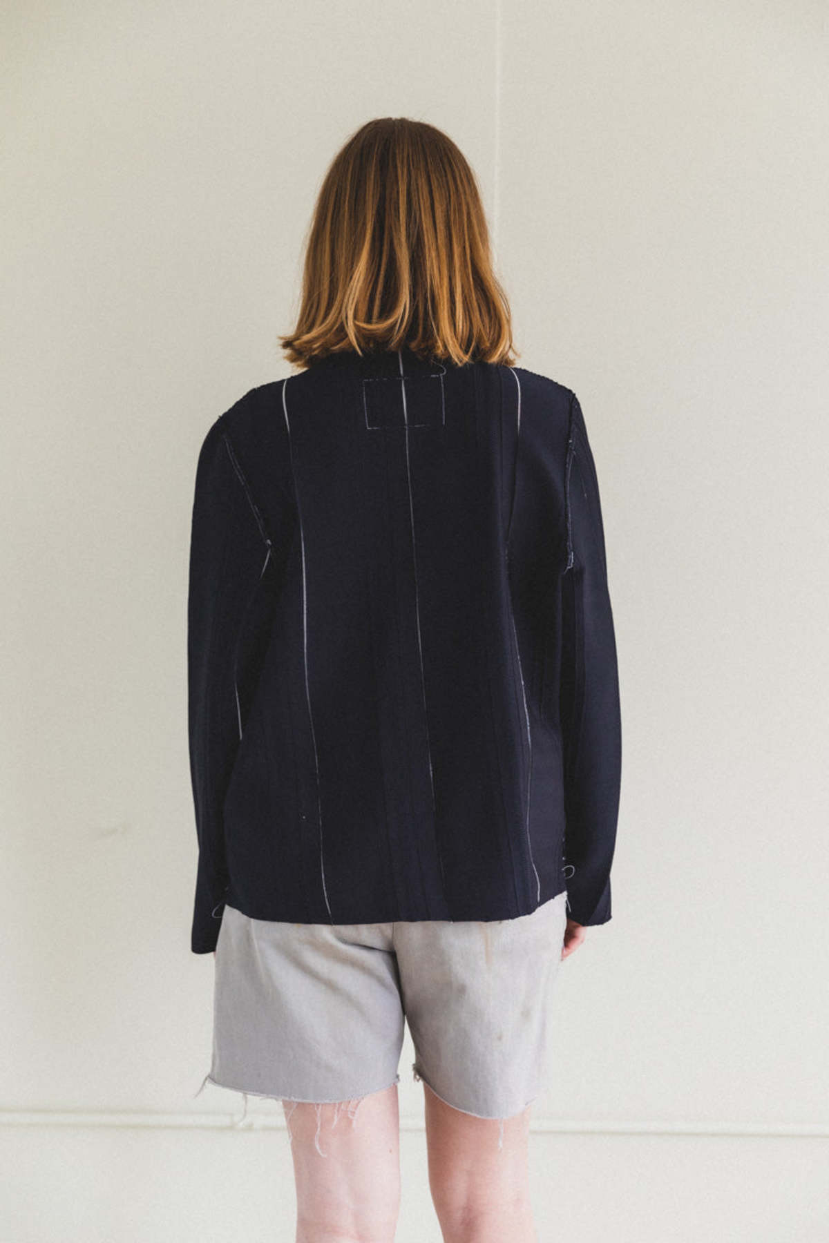 Camiel Fortgens Long Sleeve Relief Cardigan - Navy | Garmentory