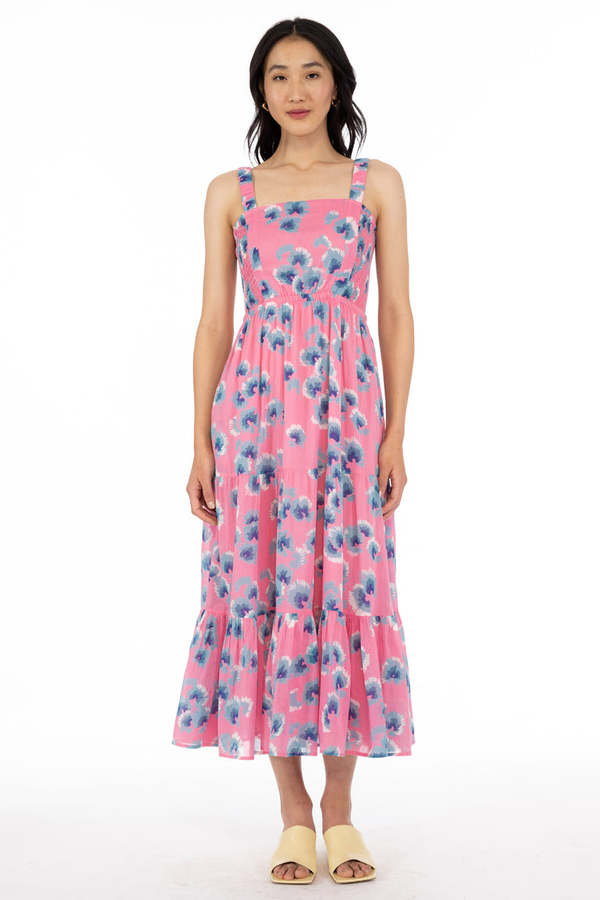 strapless open back dress Maternity Gwen Satin Dress