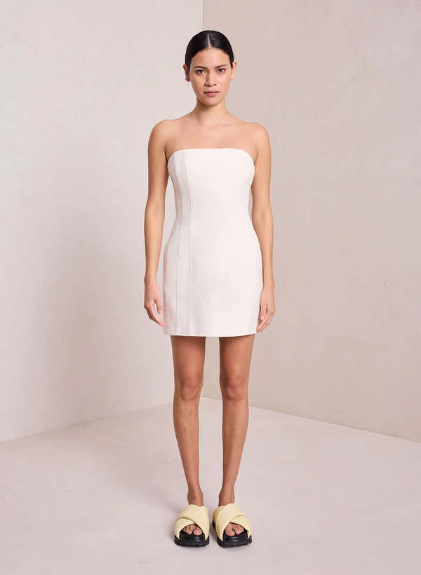 black asymmetrical dress mini Sami Miro Vintage